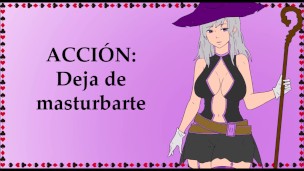 JOI con una bruja. Tu ama necesita semen.
