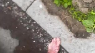 Public piss fishnet 