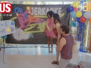 In this weeks episode of Jerkaoke check out Aria Lee and Robby Lee Fuck Around 9/16