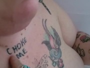 Bbw, Submissive Milf, Smoking in tub 11/16