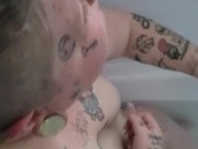 Bbw, Submissive Milf, Smoking in tub 12/16