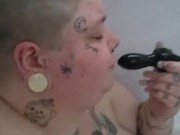 Bbw, Submissive Milf, Smoking in tub 13/16