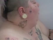 Bbw, Submissive Milf, Smoking in tub