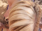 Scarlett J's First Outdoor POV Blowjob. 5/16