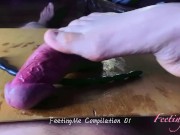 Peehole insertions, footjob, urethra stretching, ballbusting and multiple cumshots compilation! 12/16