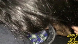 Cogiendo en el cine con una puta de tinder - Emily Sex Queen