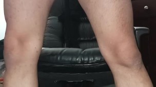 Cock and ball torture play. 