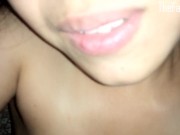 My Asian big tits ride on me