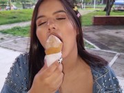 Virgin has Public sex in the mall - Savannah Watson