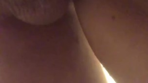 Doggystyle shower creampie