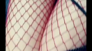 Slutty sexy baby in heels and playing with rope