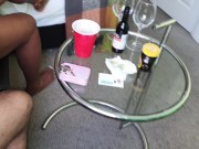 Hot EBONY WIFE Meets a STRANGER in a Hotel - Playing with BBC, Window Wide Open 15/16