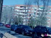 Redhead babe gives a show of PUBLIC NUDITY before her hardcore drilling 9/16