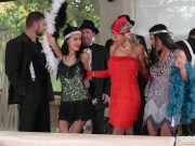 Wild Hardcore New Years Eve DP Orgy with Gorgeous Babes Polly Pons Shalina Devine and Alyssa Bounty 3/16