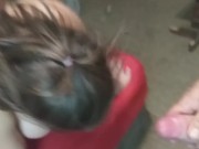 Cuckold: Just caught my wife cheating with the 18y/o pizza boy so i joined in and fucked her throat 4/16