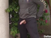 My HOT NEIGHBOR w/ Perfect Tits CATCHES ME Watching & Jerking!! (she doesn't mind & lets me finish) 10/16