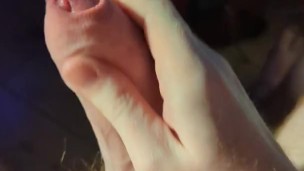 Uncut Ginger Teen Shoots Thick Cumshot