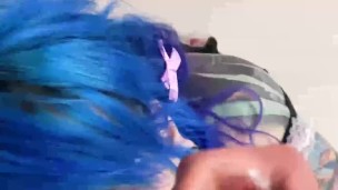POV blowjob deepthoat cute housemaid fetish