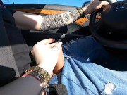 I made Him CUM While He Driving CUMSHOT And Nice Feeling !! 11/16
