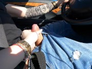 I made Him CUM While He Driving CUMSHOT And Nice Feeling !! 12/16