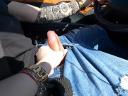 I made Him CUM While He Driving CUMSHOT And Nice Feeling !! 5/16