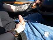 I made Him CUM While He Driving CUMSHOT And Nice Feeling !! 6/16