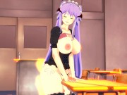 Huge tits girl after class humping table 3D 6/16