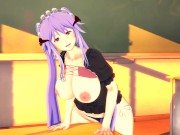 Huge tits girl after class humping table 3D 9/16