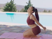 ULTRAFILMS Super hot Russian model Elizabeth T doing sports outdoors and showing us her beautiful body 1/16