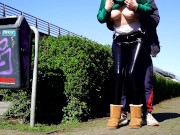 MEGA Public! Parkplatz Quicky mit XXL Sperma Happy End 13/16