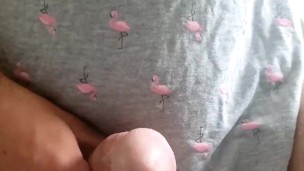 Sissygasm my boy pussy is addicted to huge cucumber 🥒 