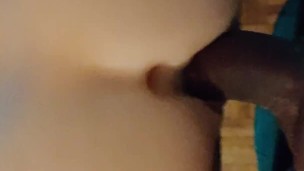 Fucking my doll with my black cock