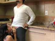 I told her to stop washing dishes and to suck my cock! 5/16