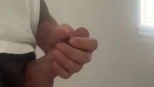 Solo cum blast from big vein dick