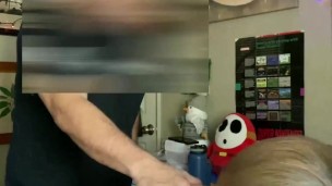 HUGE FACIAL onto trans slut