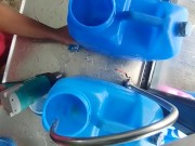 I Refill Our Costumers Gallons Of Water (Day 10) 3/16