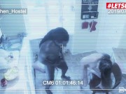 HORNY HOSTEL - Alya Stark Big Booty Teen Fucked Hard By BBC In The Kitchen - LETSDOEIT 13/16