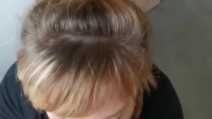 Amateur slut roomate pays the rent! POV EYE CONTACT BLOWJOB