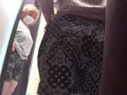 BBW MILF trying on shorts in fitting room. 7/16