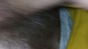 Big dick hippy teen jerking off and cumming while camping