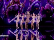 [MMD] SOMI - What You Waiting Naked Kpop Dance KDA Ahri Akali Kaisa Evelynn Seraphine 3/16
