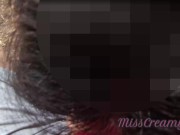 Flashing my dick in front of a girl in public park and facial cumshot It's very risky 4K MissCreamy 13/16