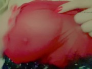 Red lingerie robe tease!  2/16