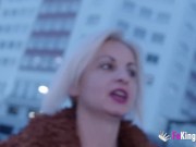 Blonde MILF fulfills her fantasy with 2 guys: a MMF THREESOME!! 1/16