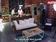 XXXSHADES - Big Tits Babes Francis Belle And Angel Rush Threesome With The Chef - LETSDOEIT 2/16