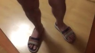 Соло дрочка перед зеркалом, solo masturbation in front of a mirror