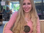 PUBLIC RISKY SEX SHOWING PUSSY IN THE TRAIN AND FINALLY CREAMPIE IN SMALL PUSSY 1/16