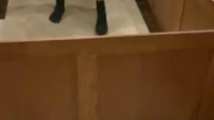 Czech twink trying to get caught jerking off in public toilet 