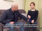 DEBT4k. Lovely debtor pays her debt using tight pussy and sweet mouth 6/16