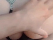 PUXANDO A CALCINHA PARA O LADO E FUDENDO A LOIRA 13/16